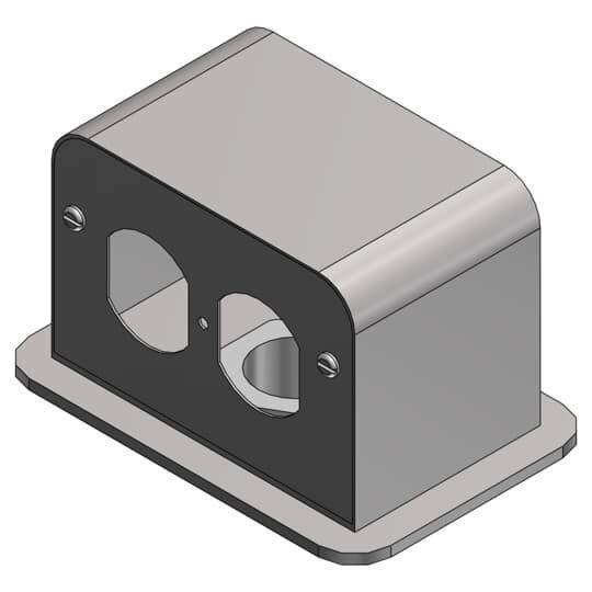 Steel City® SFH-50 Floor Service Fitting, For Use With Floor Box Fittings, Aluminum