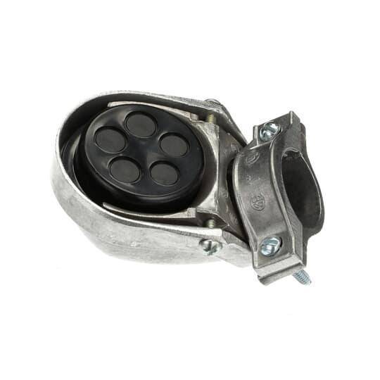 Steel City® SH-103 Clamp-On Service Cable Cap, 1 in, (5) 7/16 in, 1/2 in Hole, For Use With EMT/Rigid/IMC Conduits, Aluminum