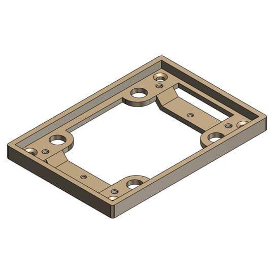 Steel City® SP-641FL Flush Service Tile Flange, Brass