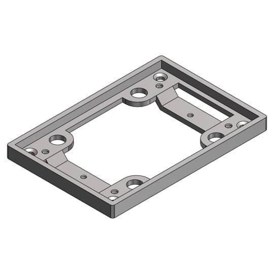 Steel City® SP-641-FL-AL Tile Flange, Aluminum