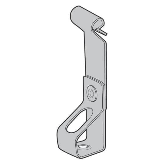 Steel City® SSF-BA1/4-A3/8T SSF-BA Purlin Clip, 3/8 in Hole, 1/16 to 1/4 in Flange, 100 lb Load, Steel