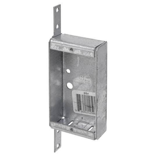 Steel City® SSV-6R Non-Gangable Switch Box With Knockout, Steel, 6.5 cu-in Capacity, 1 Outlets, 2 Knockouts, 2 in W x 1 in D x 3-3/4 in H