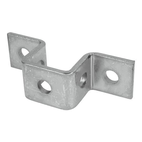 Kindorf® B-927EG U-Shape Support Connector, 3 Holes, 4-7/16 in L x 1-1/2 in W, For Use With 1-1/2 x 1-1/2 in Channels, Steel