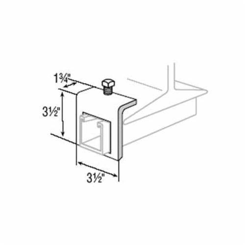Superstrut® A597-EG 500 Through-Hole Beam Clamp, 1-11/16 x 1-11/16 in Channel, 1 in THK Flange, 800 lb Load, Steel