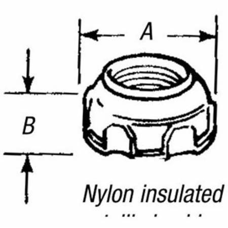 T&B® 1223AL Rounded Conduit Bushing, 3/4 in Trade, Aluminum