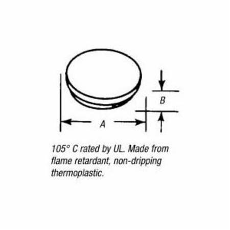 T&B® 1452 Locking Knockout Plug, 3/4 in, For Use With Rigid/IMC Conduits, Thermoplastic