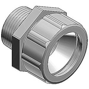 T&B® 2523 Ranger® Liquidtight Strain Relief Cord Connector, 1/2 in Trade, 0.45 to 0.56 in Cable Openings, Die Cast Zinc, Zinc Plated
