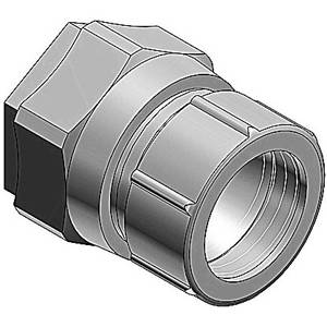 T&B® CHASE® 2633 Straight Cord Connector, 1/2 in Trade, 3/8 to 1/2 in Cable Openings, Steel