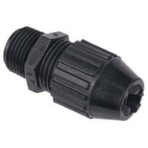 T&B® Black Beauty® 2671 Liquidtight Strain Relief Cord Connector, 3/8 in Trade, 0.125 to 0.275 in Cable Openings, Nylon