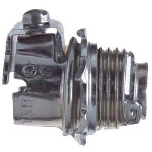 T&B® Tite-Bite® 312 Cable Connector, 2 in Trade, 2 in Knockout, 2.312 to 2.5 in Cable Openings, Malleable Iron, Electro-Zinc Plated