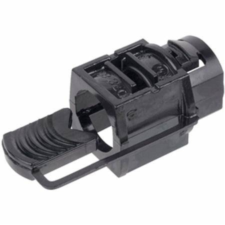 Steel City® 3201-TB Non-Metallic Cable Connector, 1/2 in Trade, 21/32 in Cable Openings, Thermoplastic
