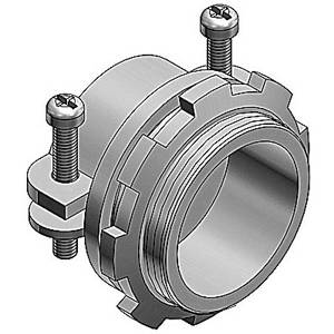 T&B® 3306 2-Screw Non-Insulated Cable Connector, 1-1/2 in Trade, 0.93 to 1.515 in Cable Openings, Malleable Iron, Electro-Zinc Plated