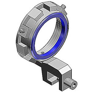 T&B® 3874 Insulated Threaded Grounding Bushing With Aluminum Lug, 1-1/2 in Trade, 14 AWG Wire Min, 4 AWG Wire Max, 2.468 in Dia, Malleable Iron