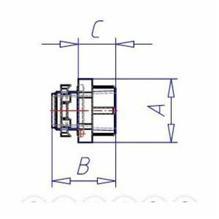 T&B® 3874 Insulated Threaded Grounding Bushing With Aluminum Lug, 1-1/2 in Trade, 14 AWG Wire Min, 4 AWG Wire Max, 2.468 in Dia, Malleable Iron