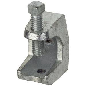 Steel City® 500-SC Beam Clamp, 1/4-20 Rod, 15/16 in THK Flange, 450 lb Load, Malleable Iron, Electroplated