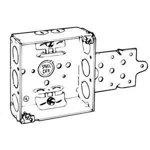 21 Cu Inch, 13-Knockout, Thomas & Betts Corporation 52151_BX Square Outlet Box