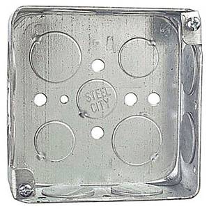 21 Cu Inch, 13-Knockout, Thomas & Betts Corporation 52151-3/4 Square Outlet Box