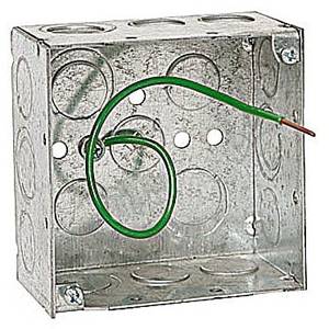 30.3 Cu Inch, 22-Knockout, Thomas & Betts Corporation 521711234EP Square Outlet Box
