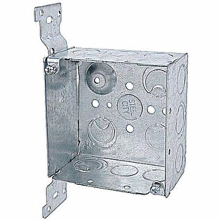 30.3 Cu Inch, 23-Knockout, Thomas & Betts Corporation 52171CV1234 Square Outlet Box