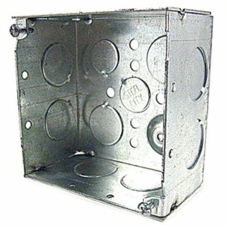 30.3 Cu Inch, 13-Knockout, Thomas & Betts Corporation 52171-3/4 Square Outlet Box