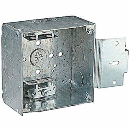 30.3 Cu Inch, 9-Knockout, Thomas & Betts Corporation 52171-MSX Square Outlet Box