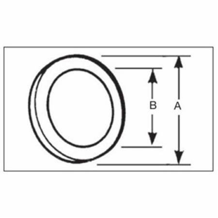 T&B® 5311 Sealing Ring With Stainless Steel Retainer, 4 in, For Use With Rigid/IMC Conduits, Santoprene™ TPE/Steel, Electro-Zinc Plated