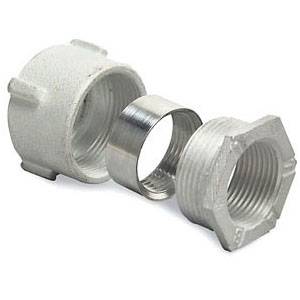 T&B® Erickson® 675 Threaded Conduit Coupling, 1/2 in, For Use With Rigid/IMC Conduits, Malleable Iron
