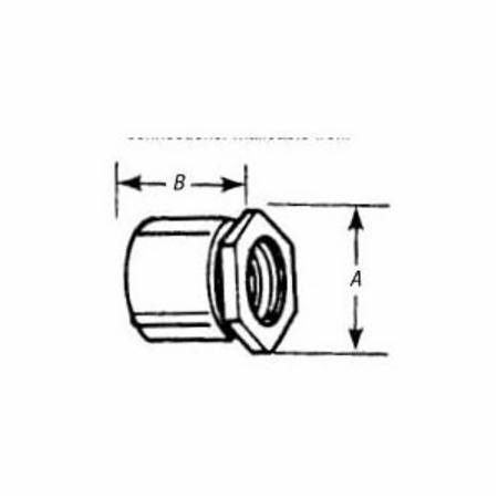 T&B® Erickson® 677 Threaded Conduit Coupling, 1 in, For Use With Rigid/IMC Conduits, Malleable Iron