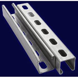 1-5/8" x 1-5/8" x 10', 12 Gauge, Thomas & Betts Corporation A1200HS10T316SS Channel Strut