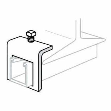 Superstrut® A597-EG 500 Through-Hole Beam Clamp, 1-11/16 x 1-11/16 in Channel, 1 in THK Flange, 800 lb Load, Steel