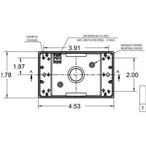 17 Cu Inch 5-Hub, Thomas & Betts Corporation B1501SGR Weatherproof Outlet Box, 1-Gang