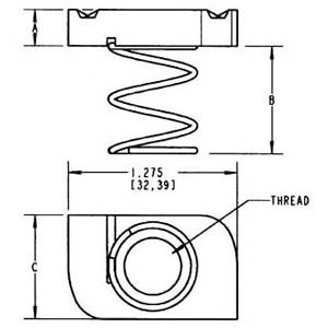 5/16"-18 TPI Thomas & Betts Corporation B-911_5/16 Channel Nut