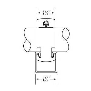 1/2" Thomas & Betts Corporation C-105-1/2 Conduit Strap