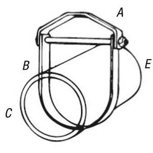 Superstrut® C710-2 C710 Adjustable Light Duty Clevis Hanger, 2 in Pipe, 610 lb Load, Steel, GoldGalv®