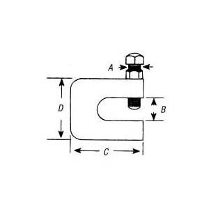 Superstrut® C775L-3/8 500 Type C Seal Assembly, 3/8 in Rod, 400 lb Load, Steel, GoldGalv®