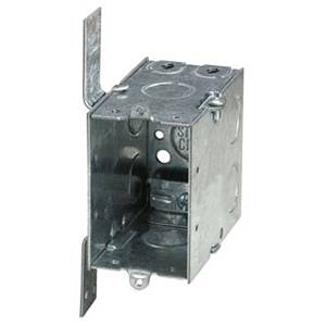 18 Cu Inch, 6-Knockout, Thomas & Betts Corporation CXWV Switch Box, 1-Gang