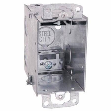 18 Cu Inch, 6-Knockout, Thomas & Betts Corporation CX Switch Box, 1-Gang