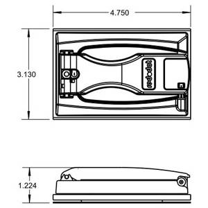 1-Gang, , Thomas & Betts Corporation DCCU-BR D-PAK® Weatherproof Device Box Cover, 1-Receptacle, Bronze