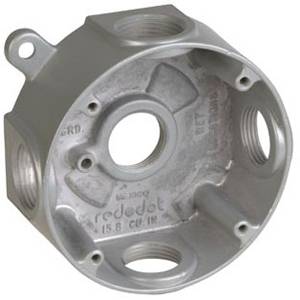 17 Cu Inch 3/4" Hub, Thomas & Betts Corporation DS-48 D-PAK® Weatherproof Round Outlet Box