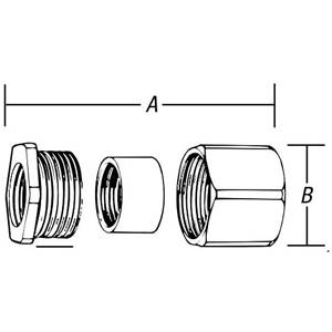1" Thomas & Betts Corporation EK-403 Rigid/IMC Coupling