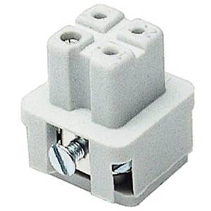 Pos-E-Kon® FS103A A Series Compact Terminal Insert, 3 Positions, 18 to 14 AWG Wire, Female Screw Connection, Glass Filled Thermoplastic
