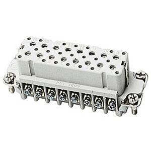 Pos-E-Kon® FS116A A Series Compact Terminal Insert, 16 Positions, 18 to 14 AWG Wire, Female Screw Connection, Glass Filled Thermoplastic