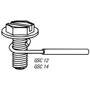 6", 14 AWG,, Thomas & Betts Corporation GSC-12 Grounding Pigtail,,,