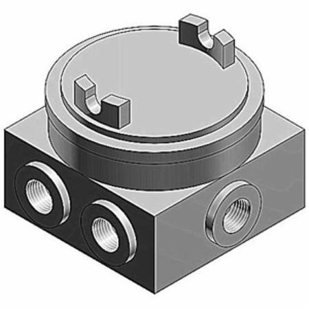 T&B® GUP215-TB 10-Outlet Explosionproof Rectangular Junction Box, 3/4 in, For Use With Branch Conduits, Iron