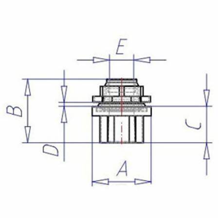 T&B® H125A Hub Connector With Thermoplastic Insulated Throat, 1-1/4 in, For Use With Rigid/IMC Conduits, Aluminum