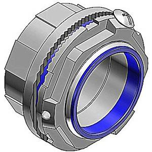 T&B® H400GRATB Grounding Hub With Thermoplastic Insulated Throat, Nitrile Rubber Sealing Ring, 4 in Trade, Aluminum