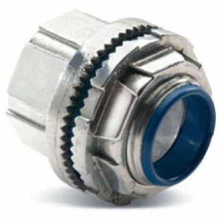 T&B® H075TB Hub Connector With Thermoplastic Insulated Throat, 3/4 in, For Use With Rigid/IMC Conduits, Zinc
