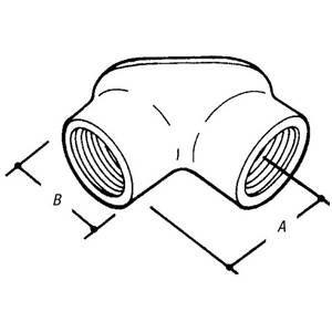 1" Thomas & Betts Corporation HL-603 Rigid/IMC Pull Corner Elbow