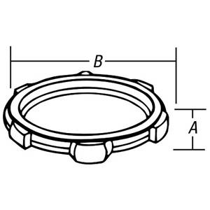 1/2" Thomas & Betts Corporation LN-101-SC Rigid/IMC Locknut