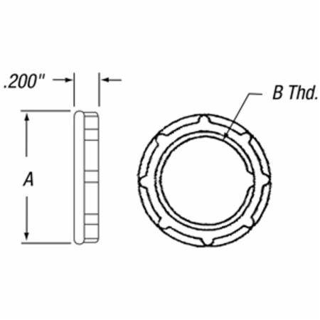 1/2" Thomas & Betts Corporation LN-501 Rigid/IMC Locknut